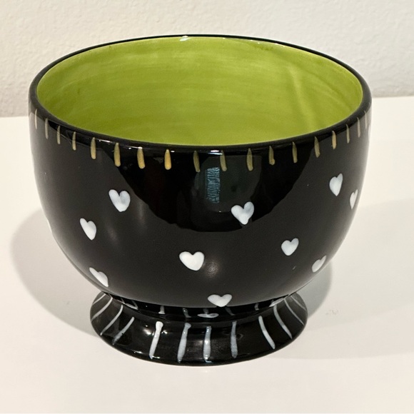 Laurel Burch Ganz Folk Art Footed Bowl – Two Cats Design - Picture 2 of 10